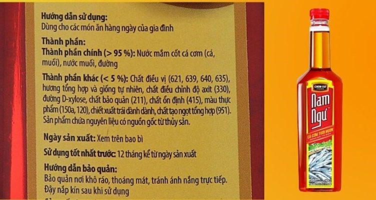 Bí quyết chọn nước mắm ngon - đọc bảng thành phần